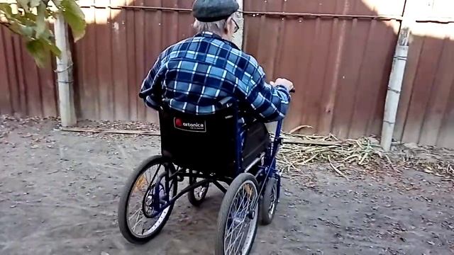 Комбинированный привод инвалидной коляски. Сделайте так. Не пожалеете. смотреть онлайн