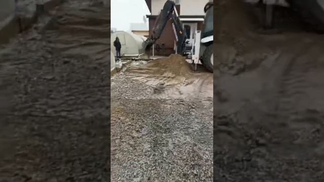 Монтаж станции Евролос био 6+ в высокие грунтовые воды, сброс 30 метров