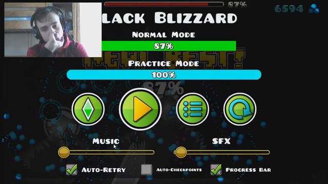 Black Blizzard 87%, 25-100% | Progress #2 | Geometry Dash 2.11 | MrVadimas смотреть онлайн