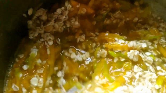 Как приготовить блюдо Тыквенная каша (Овсянка с тыквой на воде) смотреть онлайн
