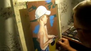 Рисуем пастелью по наждачной бумаге
