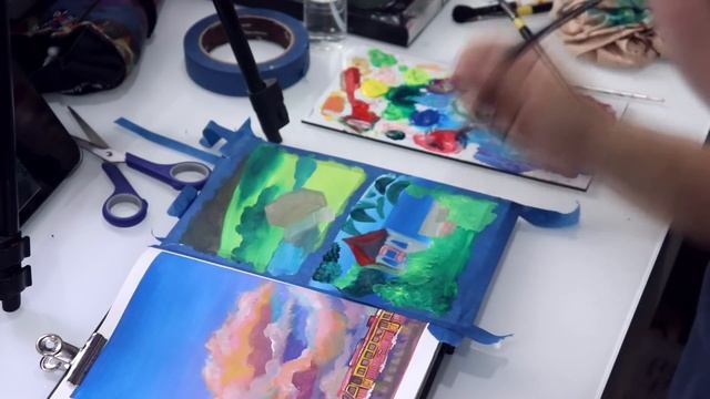 PAINT WITH ME ? - Ghibli Scenes смотреть онлайн