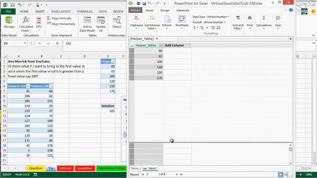 The PowerPivot Way - Find First Over 100 (w/Power Query) смотреть онлайн