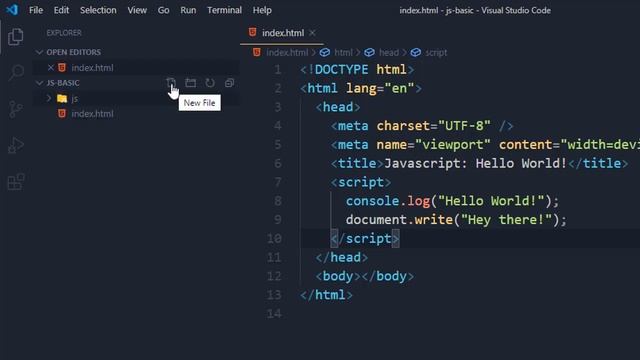 JavaScript Hello World | First Program in JavaScript (Hindi) смотреть онлайн
