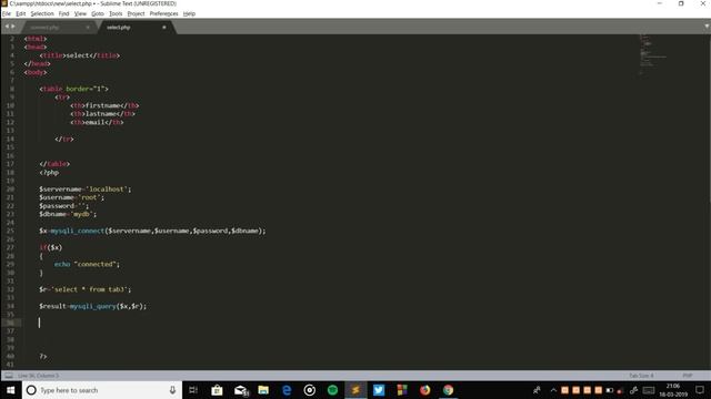 #6 select data from MySQL table and display it || PHP || Procedural Oriented смотреть онлайн