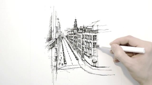 Through my window - Architectural Sketch - Frankfurt смотреть онлайн