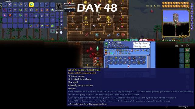 Surviving 100 Days in Terraria's Calamity Mod смотреть онлайн
