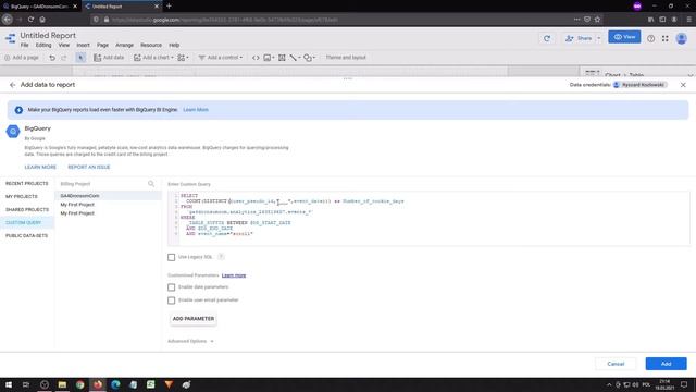 Linking Data Studio with BigQuery - First Step смотреть онлайн