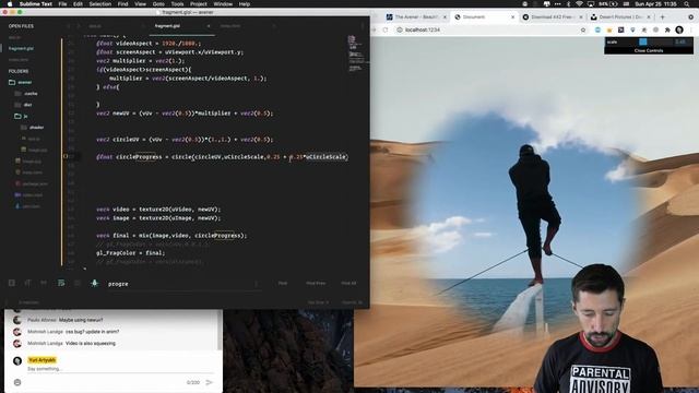 Texture ripples and video zoom with glsl and three.js #7 смотреть онлайн