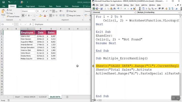Error Handling in VBA | ON ERROR | GOTO | RESUME NEXT | #vbaerrorhandling#levelupexcelskill смотреть онлайн