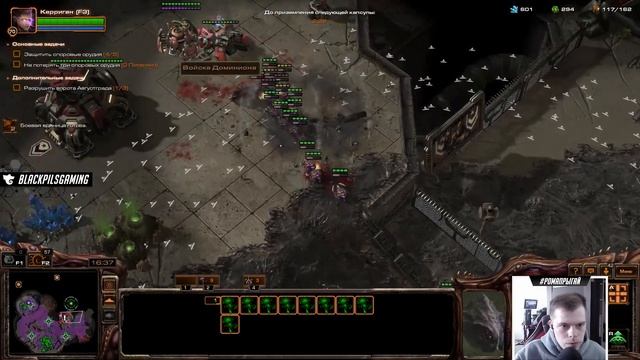 Прохождение StarCraft 2 Heart of the Swarm gameplay. Штурм Корхала (ветеран) Старкрафт 2 зерги смотреть онлайн