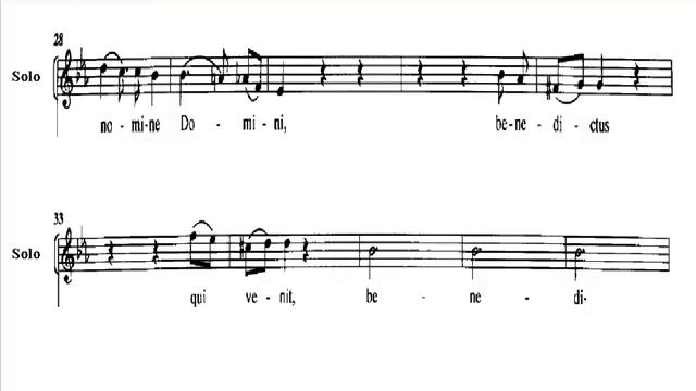 Bass Mozart KV275-5 Missa Brevis - Benedictus смотреть онлайн