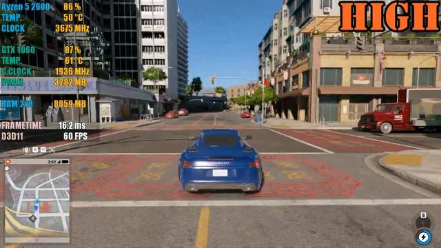 Watch Dogs 2 - GTX 1060 6GB - Ryzen 5 2600 - 16GB RAM (2x8) 3200Mhz смотреть онлайн