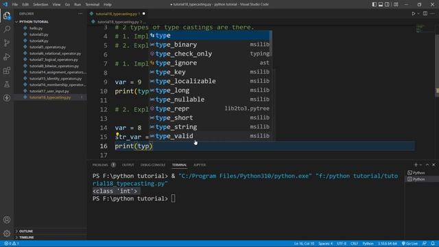 What is Type Casting ? || Type Conversion || Python Tutorial Part #18 смотреть онлайн