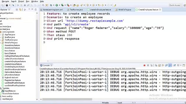 DataDriven test execution using karate | how to fetch values from a CSV file смотреть онлайн