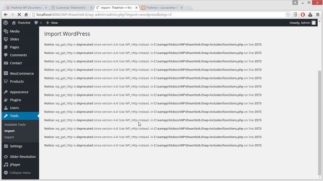 Install the WordPress theme "TheArtist" and import the content. смотреть онлайн