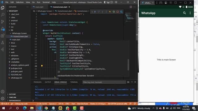 Flutter Whatsapp clone || add tab bar and popup menu button in whatsapp || part#1 смотреть онлайн