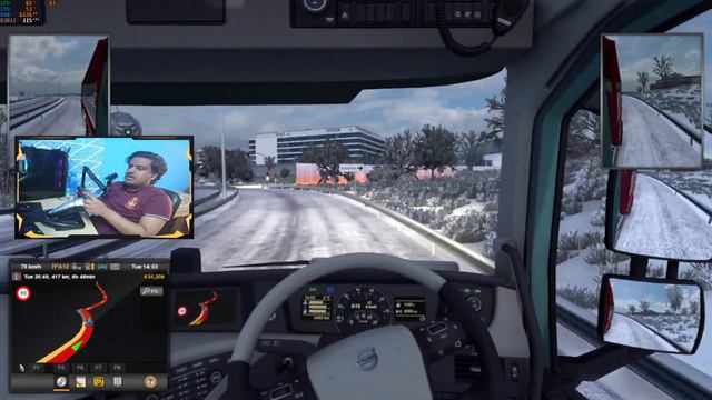 Euro Truck Simulator 2 Online/Winter is Here/Playing on Wheel/Road to 150 Subs смотреть онлайн