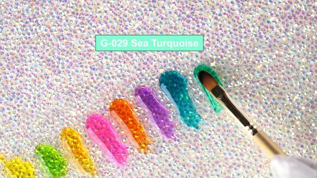 Витражный скульптурный гель для моделирования ногтей и френча G-029 Sea Turquoise смотреть онлайн