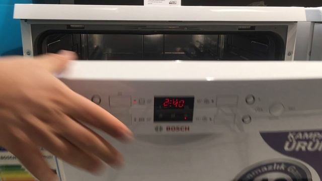 SMS44DW00T Serie 4 Solo Bosch Bulaşık Makinesi tanıtımı 60 cm Beyaz смотреть онлайн