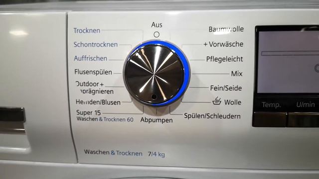 Обзор стирально-сушильной машины Siemens IQ890 ExtraKLASSE WD15H590 смотреть онлайн