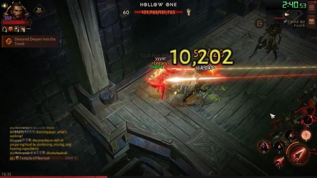 Tomb of Fahir 4:47 • Hell 5 • Solo Speedrun • Buzzard on the Wing • Diablo Immortal смотреть онлайн