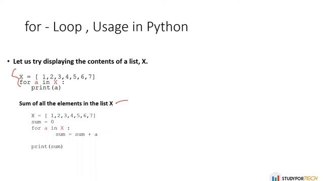 Python 1.13 - FOR loop in python смотреть онлайн