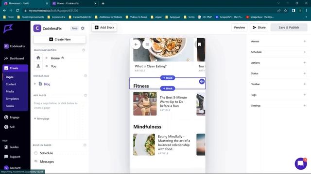 Making A Web App Without Coding For A Fitness Brand - Movement.so Second Look смотреть онлайн
