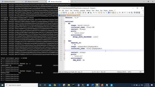 MySQL and phpMyAdmin running on docker смотреть онлайн