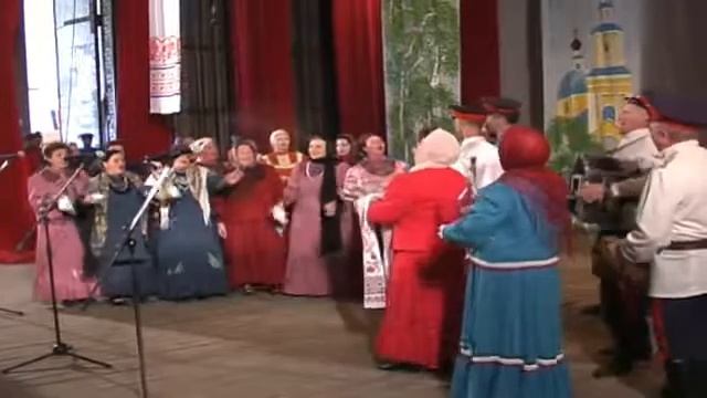"Казачья удаль" (г. Новоаннинский) - фрагмент казачьей свадьбы. (20летие ансамбля, 2009 год) смотреть онлайн