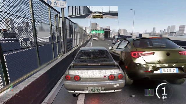 NISSAN SKYLINE IN JAPANES CITY(RAINY DAY) Assetto Corsa смотреть онлайн