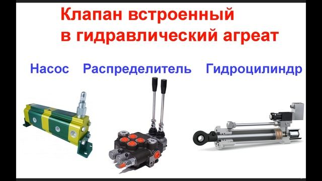Клапан гидравлический предохранительный. Особенности монтажа. смотреть онлайн