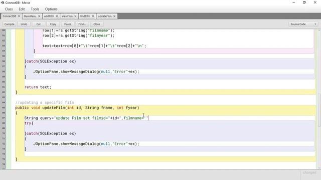 Part 8 - Updating SQL database from JAVA смотреть онлайн