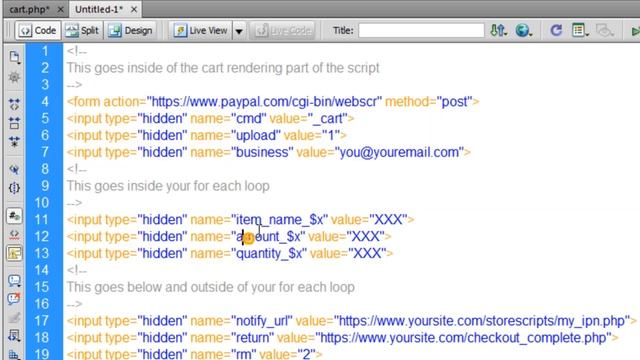 19. E - Commerce Website PHP Tutorial - PayPal HTML Shopping Cart Variables смотреть онлайн