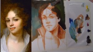 2 урок. Пишем портрет маслом. Урок портрета, рисуем портрет Лопухиной. Копия картины Боровиковского