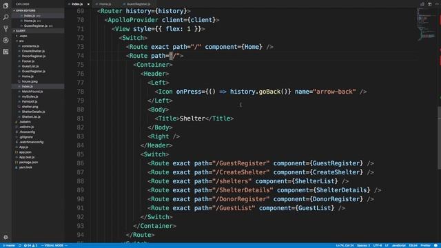 React Router Native смотреть онлайн