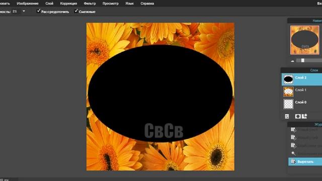 Как работать с контурными масками в Pixlr Editor online смотреть онлайн