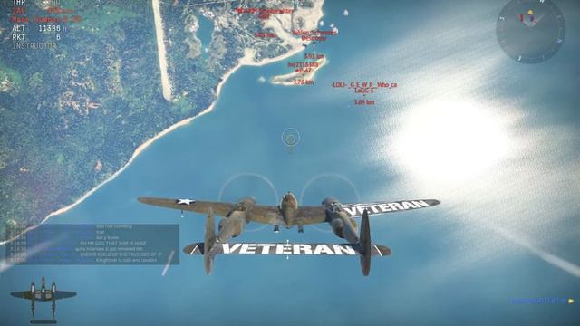 War Thunder diving at 30000ft in a p38-g1 mach number 0.78 смотреть онлайн
