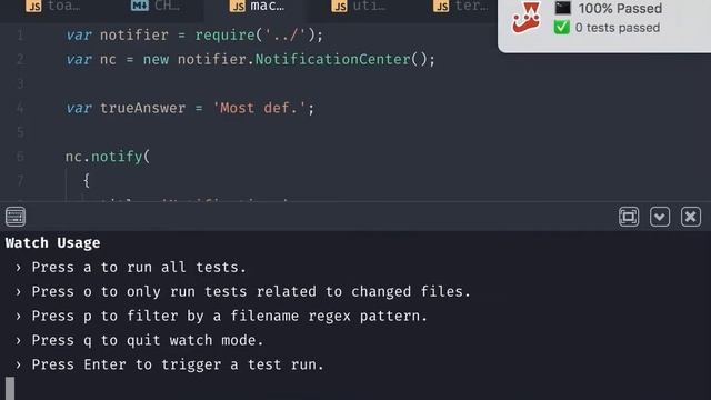 jest-cli PR: node-notifier input buttons смотреть онлайн