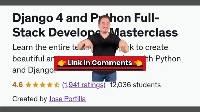Django 4 and Python Full-Stack Developer Masterclass смотреть онлайн