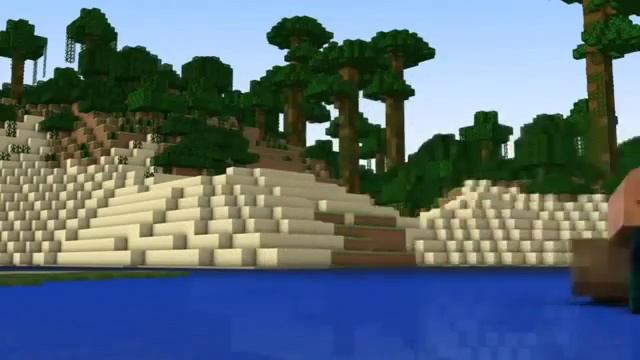 Песня Стива из Minecraft  'Алмазный меч'   мульт, клип