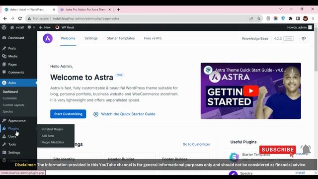 How to install the Astra Pro Addon WordPress plugin? смотреть онлайн