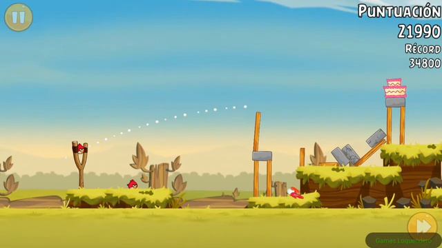 Angry Birds Classic Gameplay Android Tutorial Nivel 0-2 смотреть онлайн