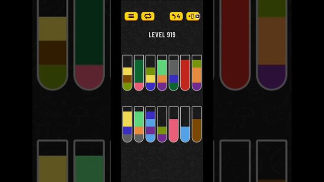 Water sort puzzle level 919 смотреть онлайн