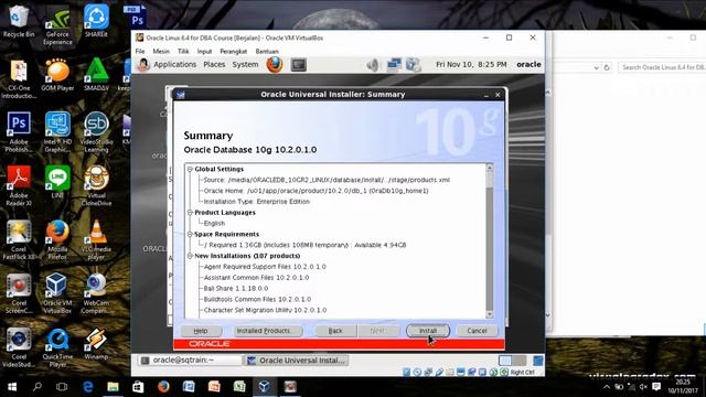 How Install Oracle 10g di Linux смотреть онлайн