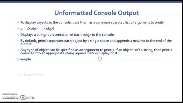 output function in python- print() смотреть онлайн