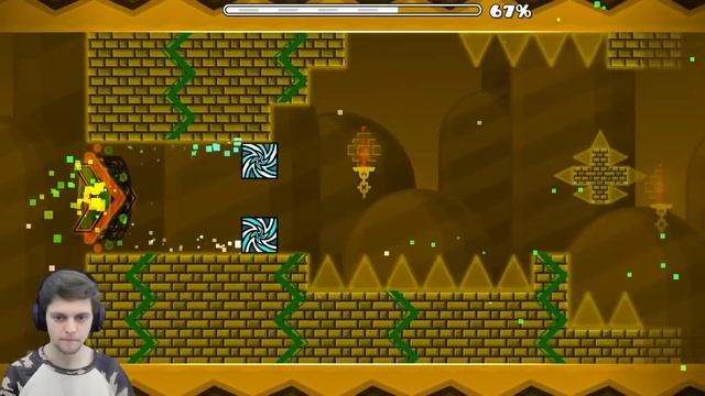 Трудовик взял меня в плен и заставил проходить марафон инсейн и хард демонов в Geometry Dash