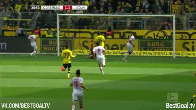 Боруссия Д 2:2 Кёльн. Обзор матча и видео голов смотреть онлайн