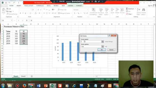 TUGAS (T.A.K) - GRAFIK PADA MS EXCEL 2013 смотреть онлайн