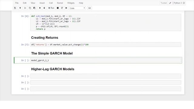Time Series Analysis using Python | The GARCH Model смотреть онлайн